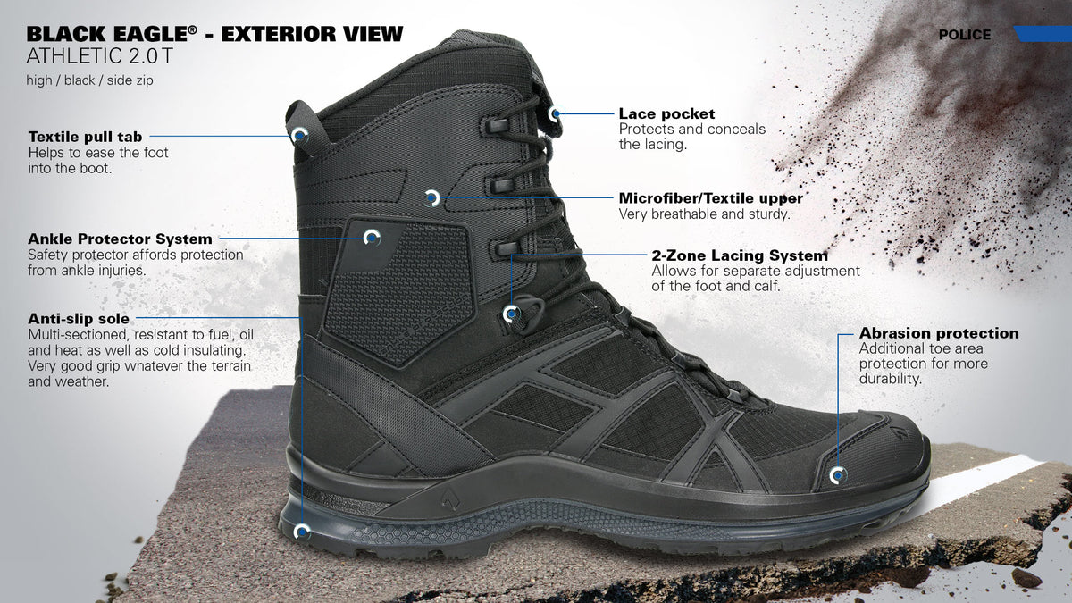 Haix Black Eagle Athletic 2.0 T High Fermuarlı Erkek Outdoor Bot
